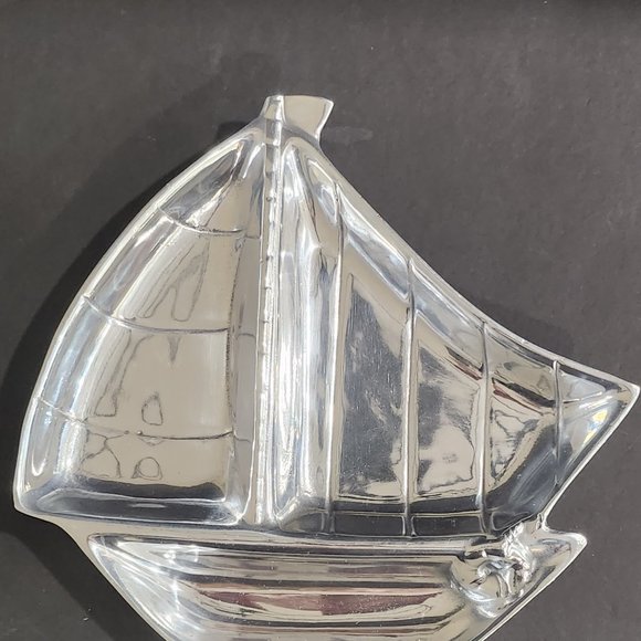 3 Section Aluminum Sailboats Serving Tray - Picture 2 of 10
